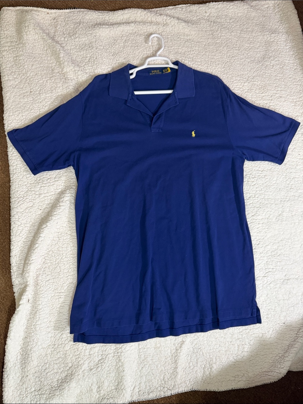 Ralph Lauren Polo Shirt in Royal Blue with Yellow Pony
